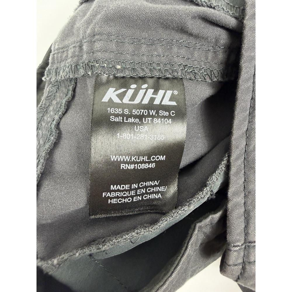 Kuhl Women's Hiking Pants Size 10 Reg Gray Outdoor Cargo Trail Utility Straight - Picture 7 of 11